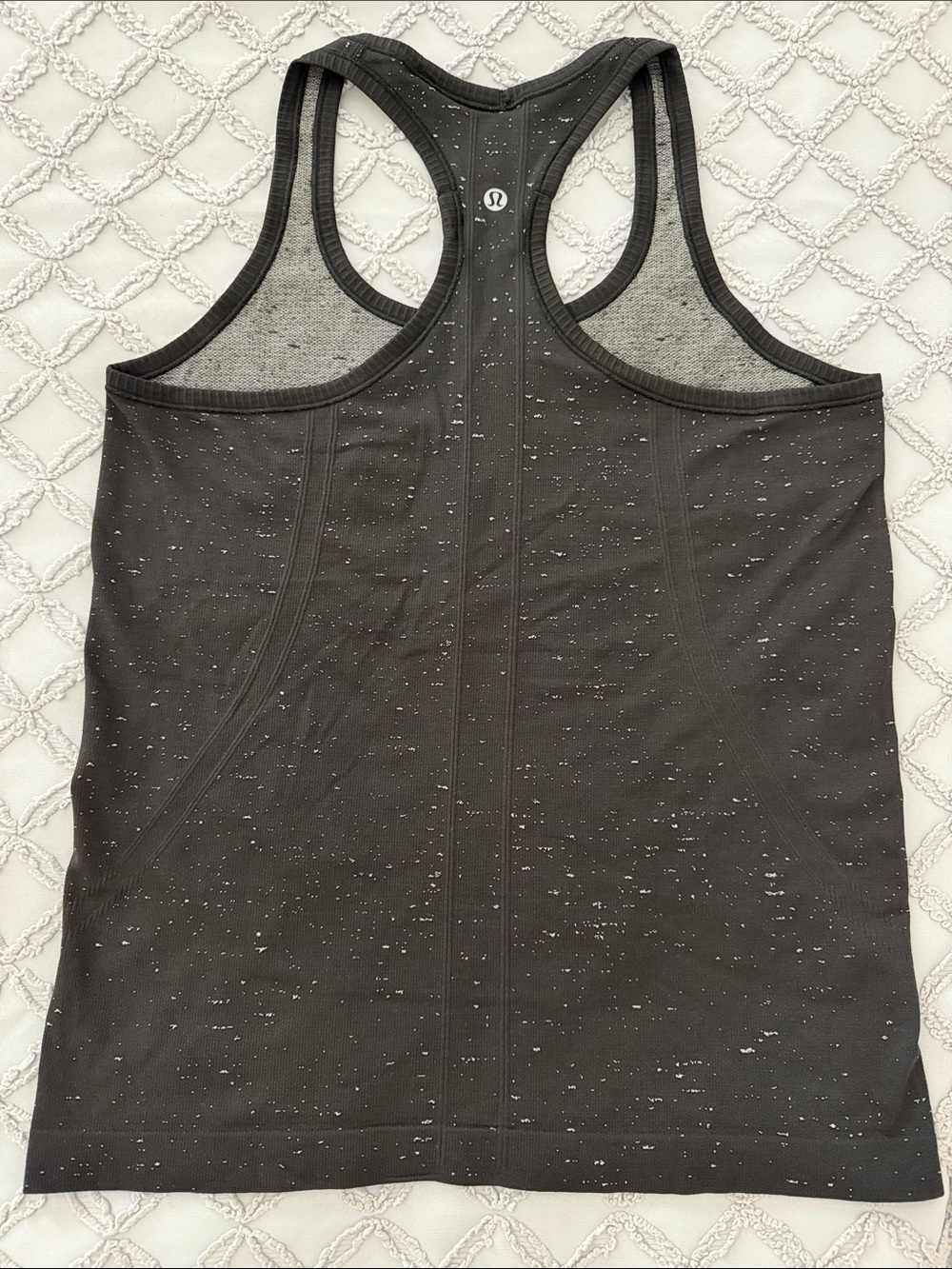 lululemon athletica Black Speckle Racerback Tank